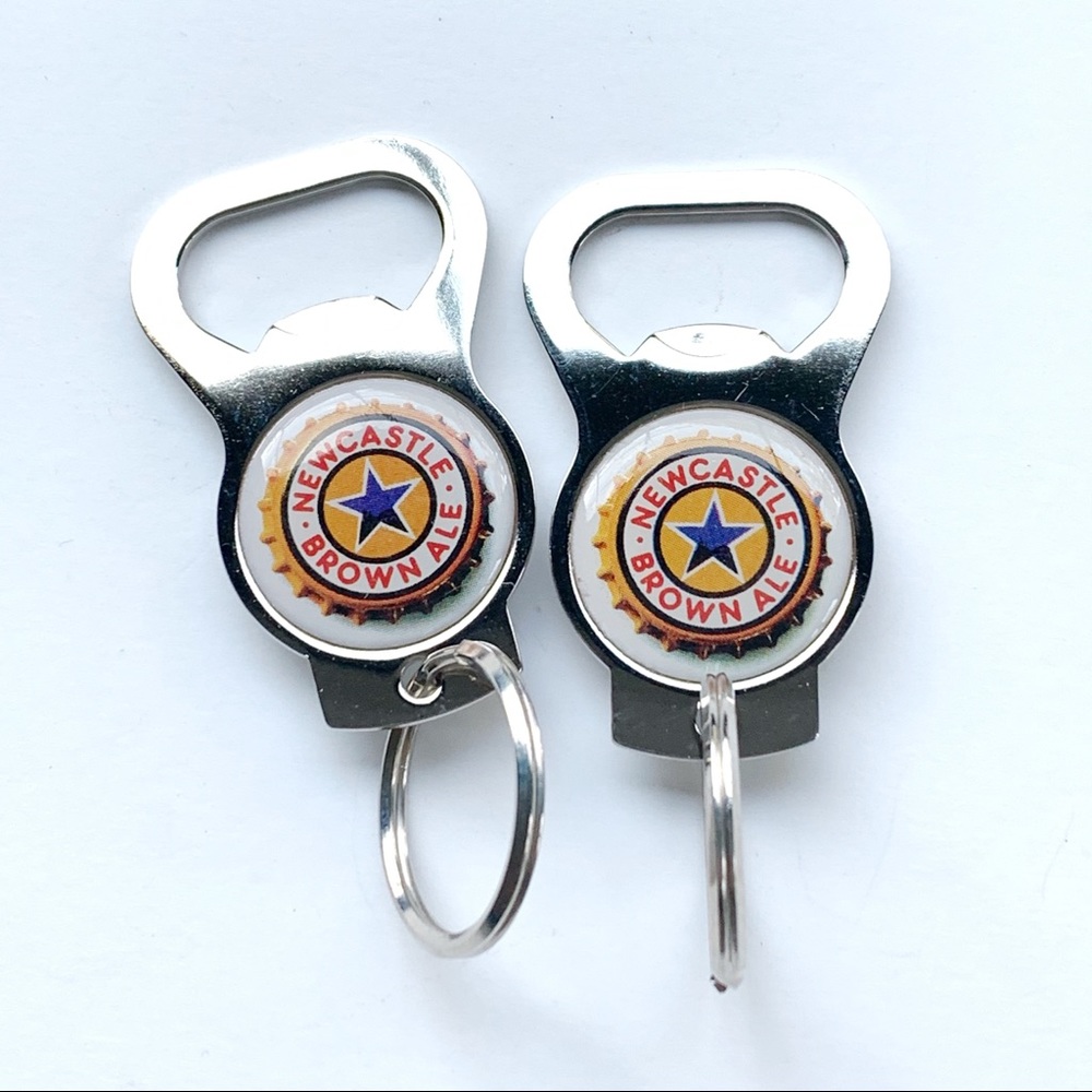Vintage NEWCASTLE BROWN ALE Advertising Keychain